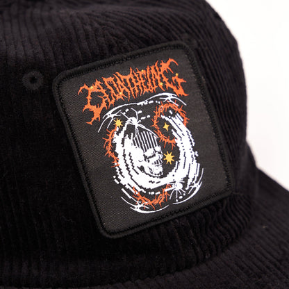 Spider Skull Hat - Black Cord