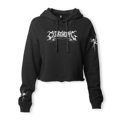 Spider Cropped Hoodie